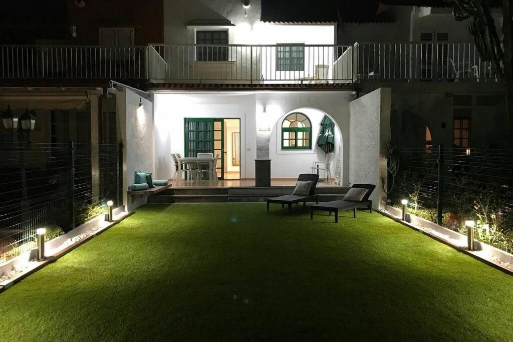 Dúplex con jardín y buenas vistas Maspalomas  Exterior foto